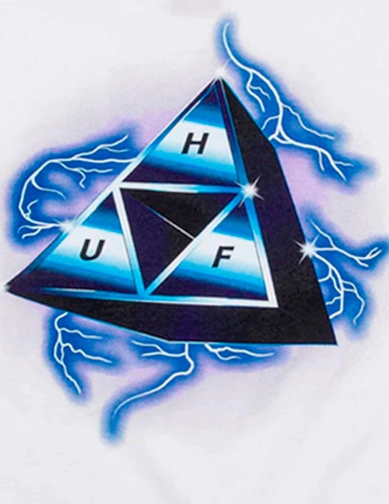 HUF storm tt tee white